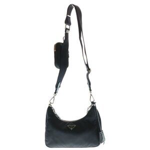 Prada Re-edition 2005 re-nylon 2-Way Shoulder Bag Nylon Black 1 Bh204